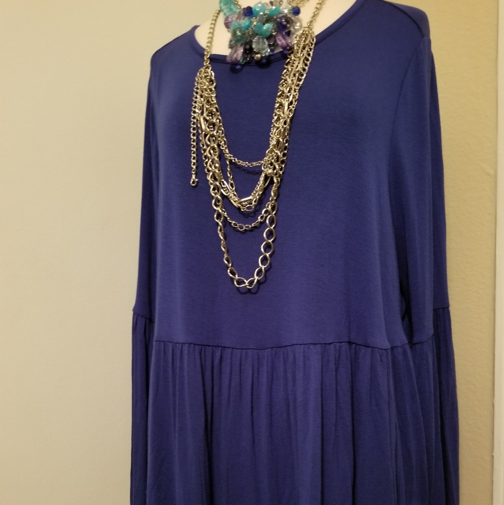 JOSEPH A. WOMAN Casual Plus Size 2X Shirred Bell S
